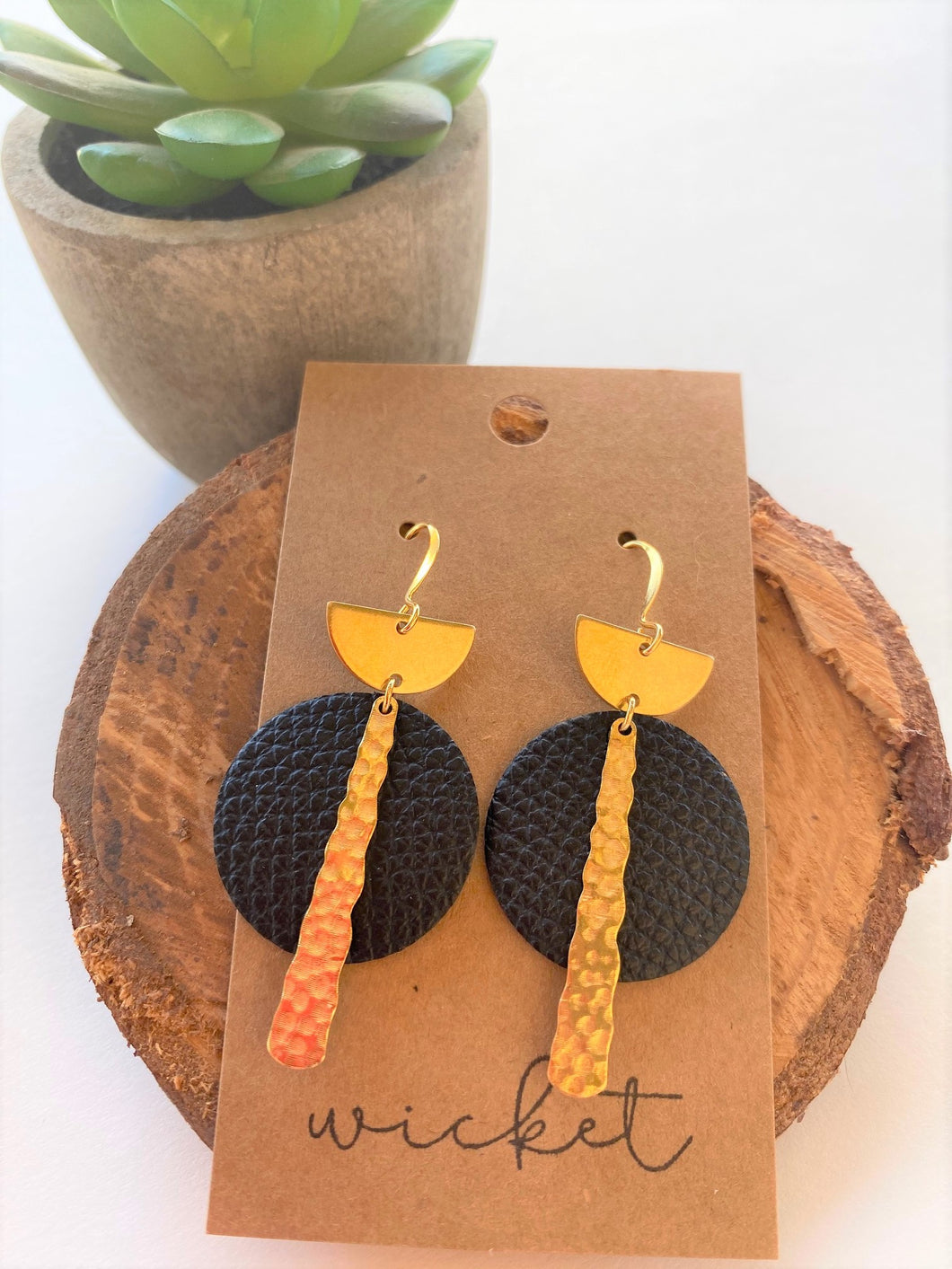 Coal Crest Earrings